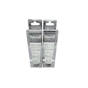 NWT Set of 2 Masque Bar Grey Clay Peel-Off Masks- travel size 1 oz each